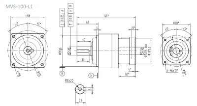 MVS100L1P0超精密行星減速機定制方案