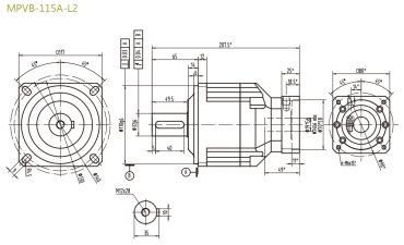 MPVB115AL2精密行星減速機(jī)